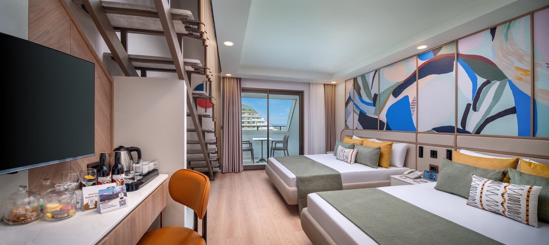 Duplex Family Room at Delphin Diva